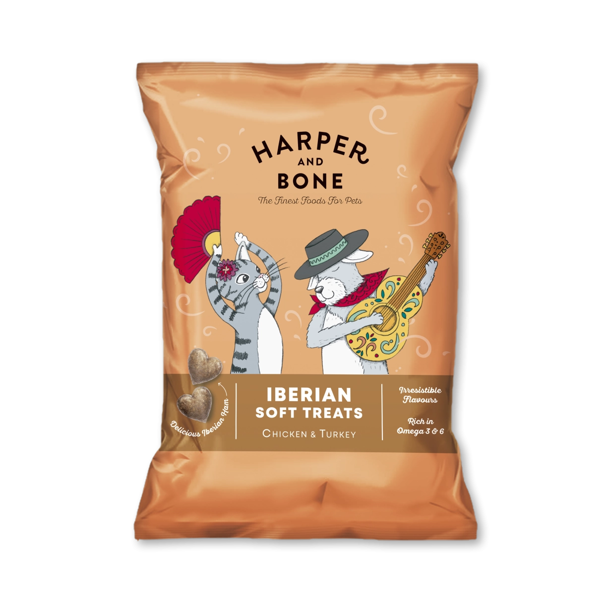 Harper & Bone Iberico Softies med Kylling og Kalkun - 90 g