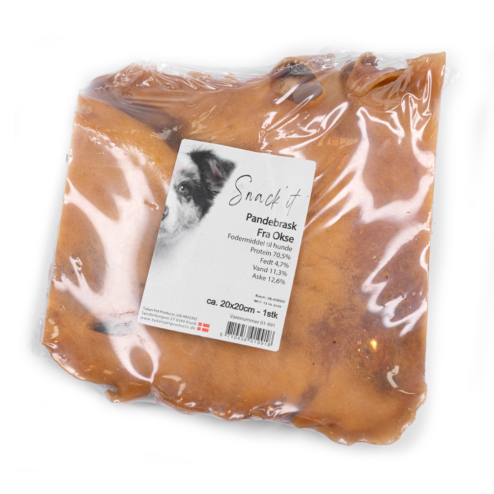 Snack'it Pandebraskplade 20x20cm i folie (Okse)