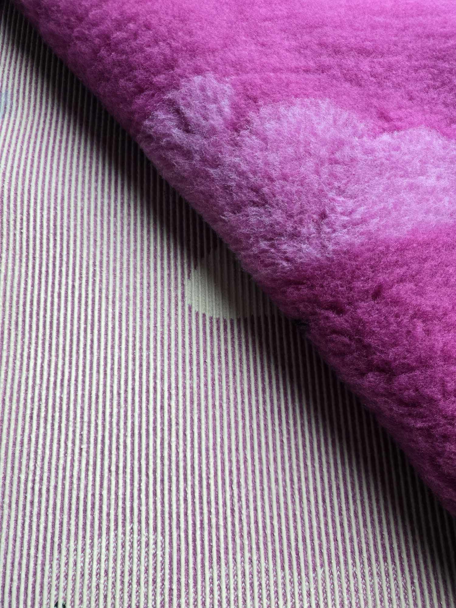Vetbed 80x100cm - Pink m. Sommerfugl
