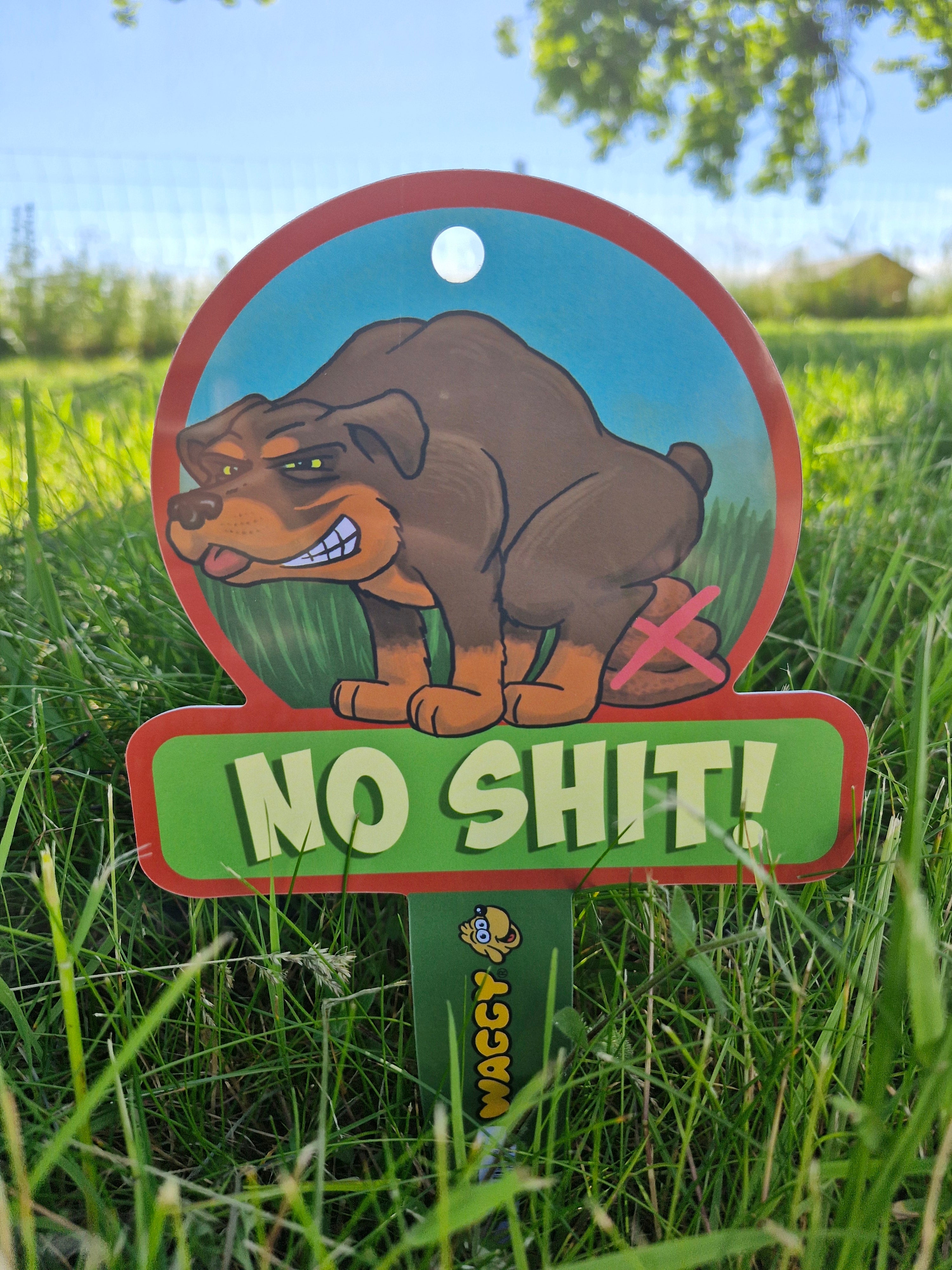 Waggy Hundeskilt – Rottweiler » NO SHIT«